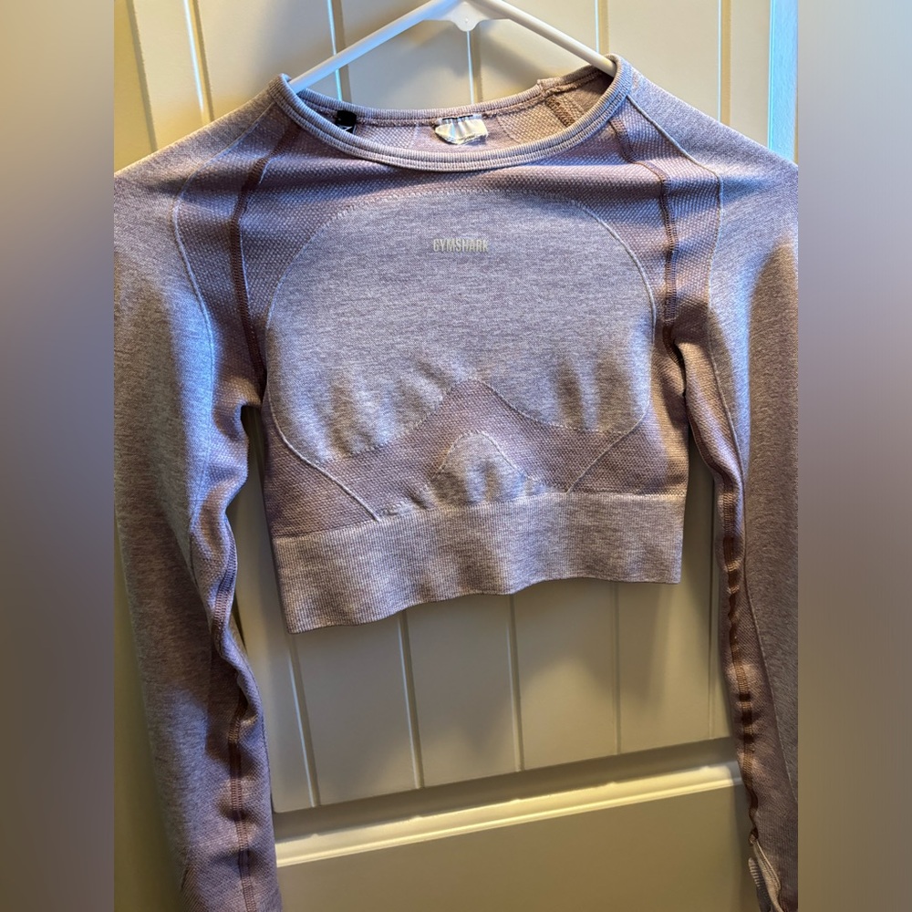 Purple Gymshark Long sleeved Workout Top in Size Small